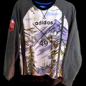 RARE Adidas Crewneck Team Originals Mountain 49